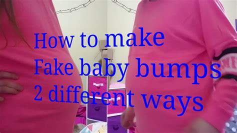 how to make a fake baby bump with clothes|pretend to be pregnant belly.